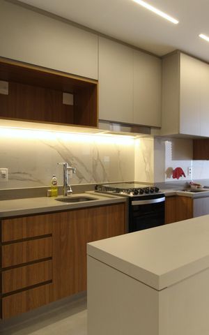 Apartamento à venda com 65m², 2 quartos e 1 vagaCozinha e Área de Serviço