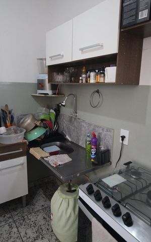 Apartamento à venda com 55m², 2 quartos e 1 vagaCozinha e Área de Serviço