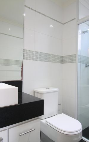 Apartamento à venda com 127m², 3 quartos e 2 vagasBanheiro da Suíte