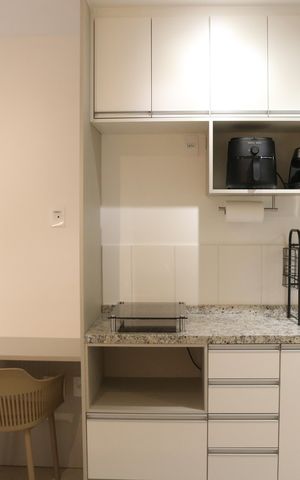 Studio para alugar com 27m², 1 quarto e sem vagaQuarto