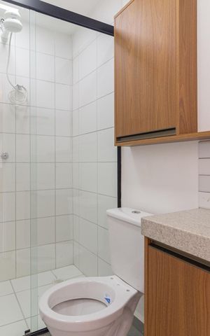 Apartamento à venda com 37m², 1 quarto e 1 vaga Apartamento à venda com 37m², 1 quarto e 1 vagaBanheiro