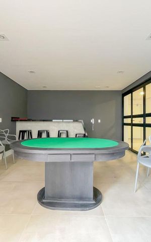 Apartamento à venda com 37m², 1 quarto e 1 vaga Apartamento à venda com 37m², 1 quarto e 1 vagaÁrea comum - Salão de jogos