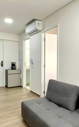Studio para alugar com 35m², 1 quarto e 1 vaga