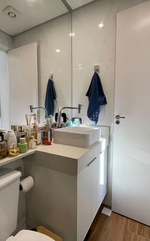 Apartamento à venda com 27m², 1 quarto e sem vaga Apartamento à venda com 27m², 1 quarto e sem vagaBanheiro