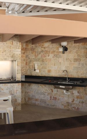 Studio à venda com 30m², 1 quarto e sem vagaTerraço - Churrasqueira