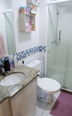 Apartamento à venda com 57m², 2 quartos e 1 vagaBanheiro Social