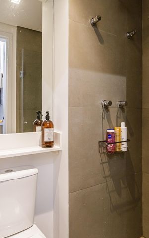 Studio à venda com 27m², 1 quarto e sem vaga Studio à venda com 27m², 1 quarto e sem vagaBanheiro