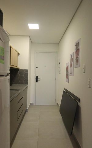 Studio para alugar com 38m², 1 quarto e 1 vaga Studio para alugar com 38m², 1 quarto e 1 vagaCozinha - Armários