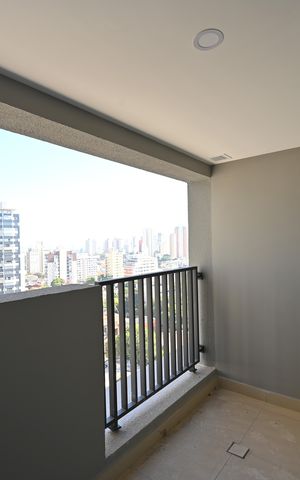 Studio à venda com 26m², 1 quarto e sem vagaVaranda