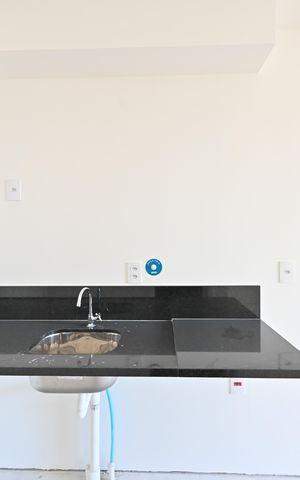 Studio à venda com 26m², 1 quarto e sem vagaCozinha