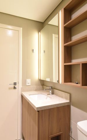Apartamento à venda com 112m², 3 quartos e 2 vagasBanheiro da Suíte