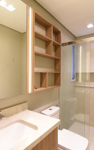 Apartamento à venda com 112m², 3 quartos e 2 vagasBanheiro da Suíte
