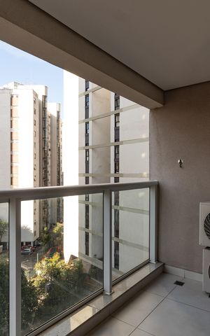 Apartamento para alugar com 36m², 1 quarto e 1 vaga Apartamento para alugar com 36m², 1 quarto e 1 vagaVaranda