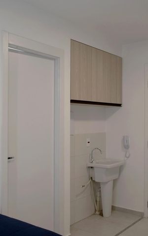 Apartamento para alugar com 27m², 1 quarto e sem vagaSala/Cozinha Integrados