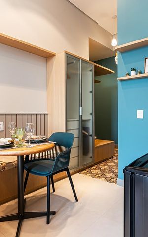 Studio à venda com 34m², 1 quarto e sem vaga Studio à venda com 34m², 1 quarto e sem vagaCozinha
