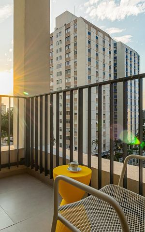 Studio à venda com 34m², 1 quarto e sem vaga Studio à venda com 34m², 1 quarto e sem vagaVaranda