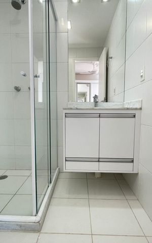 Apartamento para alugar com 70m², 3 quartos e 2 vagas Apartamento para alugar com 70m², 3 quartos e 2 vagasBanheiro 2