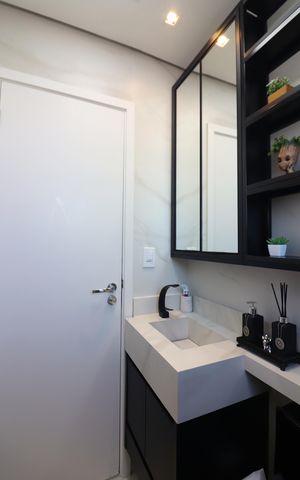 Apartamento à venda com 58m², 2 quartos e 2 vagasQuarto 1 - Suíte Banheiro 