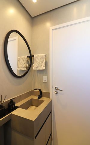 Apartamento à venda com 58m², 2 quartos e 2 vagasBanheiro Social