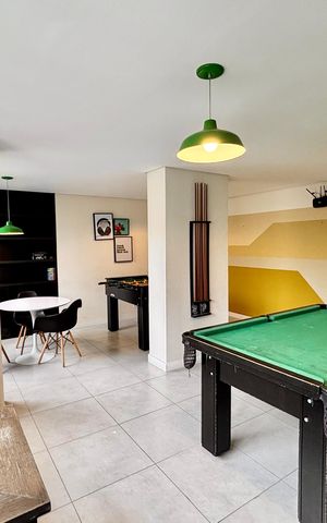 Apartamento à venda com 47m², 2 quartos e 1 vaga Apartamento à venda com 47m², 2 quartos e 1 vagaSalão de jogos