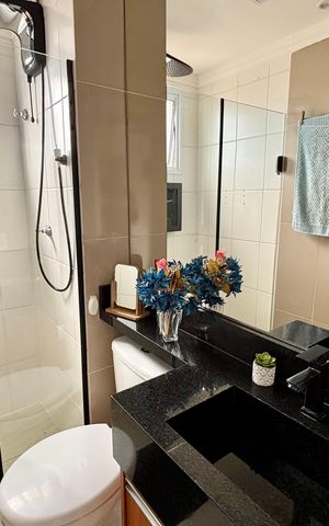 Apartamento à venda com 47m², 2 quartos e 1 vaga Apartamento à venda com 47m², 2 quartos e 1 vagaBanheiro