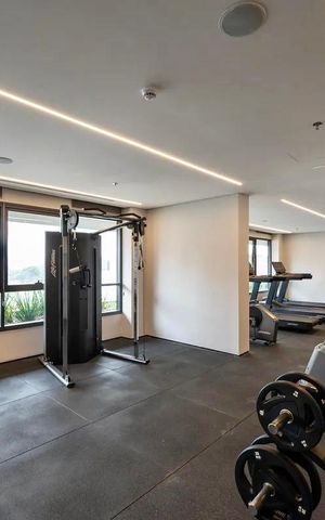 Apartamento à venda com 28m², 1 quarto e sem vaga Apartamento à venda com 28m², 1 quarto e sem vagaÁrea comum - Academia