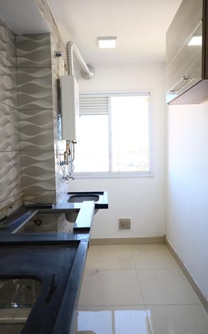 Apartamento à venda com 47m², 2 quartos e 1 vagaCozinha e Área de Serviço