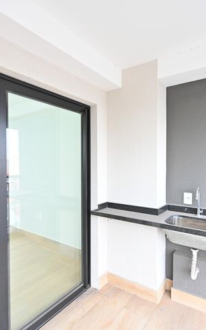 Apartamento à venda com 46m², 1 quarto e sem vagaVaranda