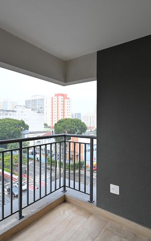 Apartamento à venda com 46m², 1 quarto e sem vagaVaranda