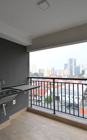 Apartamento à venda com 46m², 1 quarto e sem vagaVaranda