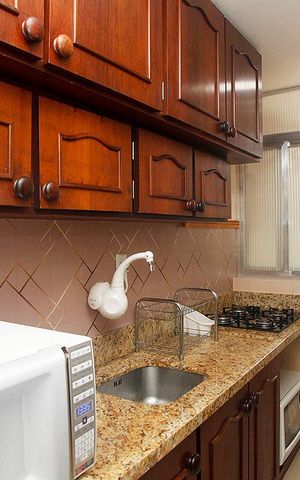 Apartamento à venda com 46m², 1 quarto e sem vagaCozinha + Área de Serviço