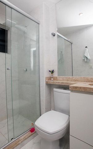 Apartamento à venda com 46m², 1 quarto e sem vagaBanheiro Quarto Suíte