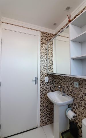 Apartamento para alugar com 48m², 2 quartos e 1 vagaBanheiro Social