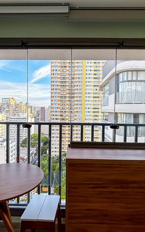 Apartamento para alugar com 27m², 1 quarto e sem vaga