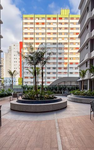 Apartamento para alugar com 27m², 1 quarto e sem vaga