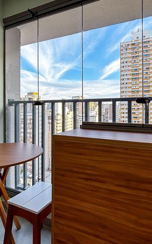 Apartamento para alugar com 27m², 1 quarto e sem vaga