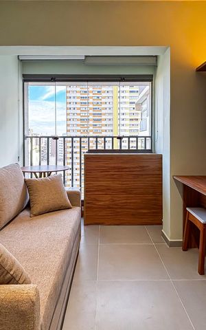 Apartamento para alugar com 27m², 1 quarto e sem vaga