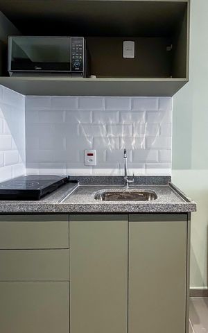 Apartamento para alugar com 27m², 1 quarto e sem vaga