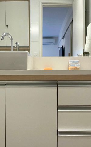 Apartamento à venda com 42m², 1 quarto e 1 vaga Apartamento à venda com 42m², 1 quarto e 1 vagaBanheiro da Suíte