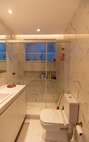 Casa de condomínio à venda com 120m², 3 quartos e 1 vaga Casa de condomínio à venda com 120m², 3 quartos e 1 vagaBanheiro Social