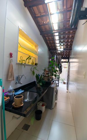 Casa de condomínio à venda com 120m², 3 quartos e 1 vaga Casa de condomínio à venda com 120m², 3 quartos e 1 vagaCozinha e Área de Serviço