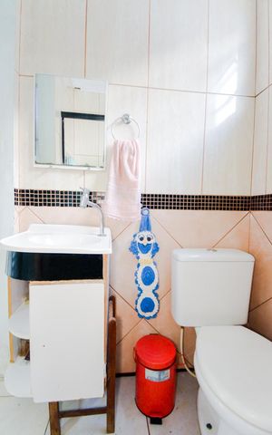 Casa para alugar com 125m², 2 quartos e 2 vagasBanheiro da Suíte 1