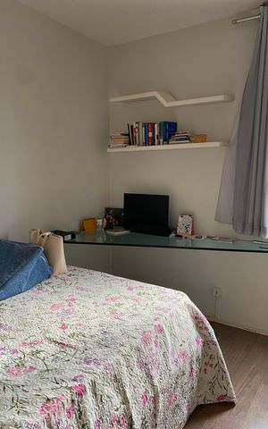 Apartamento à venda com 41m², 1 quarto e 1 vagaQuarto 2
