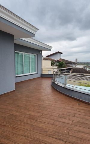 Casa de condomínio para alugar com 400m², 4 quartos e 4 vagas Casa de condomínio para alugar com 400m², 4 quartos e 4 vagasDeck