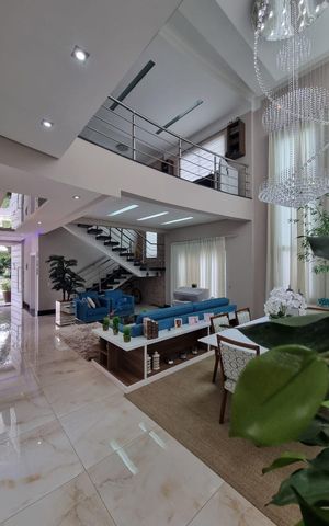 Casa de condomínio para alugar com 400m², 4 quartos e 4 vagas Casa de condomínio para alugar com 400m², 4 quartos e 4 vagasSala