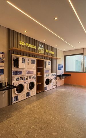 Studio para alugar com 24m², 1 quarto e sem vagaLavanderia 