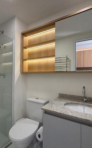 Studio para alugar com 24m², 1 quarto e sem vagaStudio Banheiro