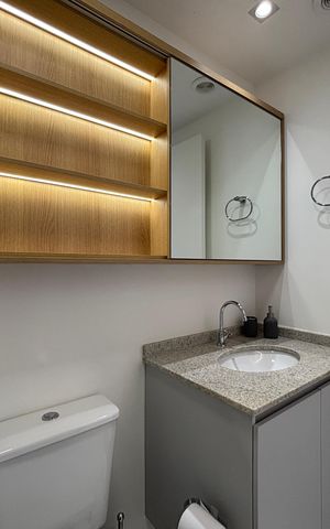 Studio para alugar com 24m², 1 quarto e sem vagaStudio Banheiro