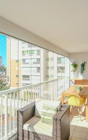 Apartamento à venda com 143m², 3 quartos e 2 vagasVaranda gourmet