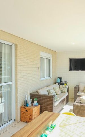 Apartamento à venda com 143m², 3 quartos e 2 vagasVaranda gourmet